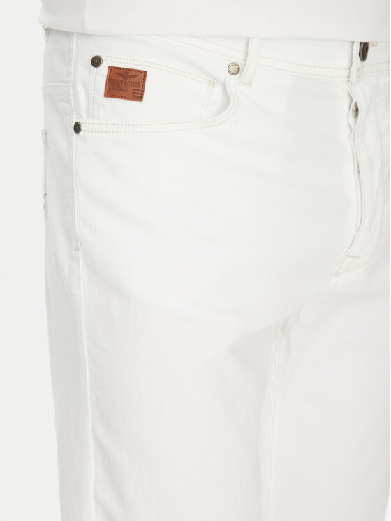 Aeronautica Militare Aeronautica Militare Pantaloni di tessuto 251PJ205CT3551 Bianco Regular Fit