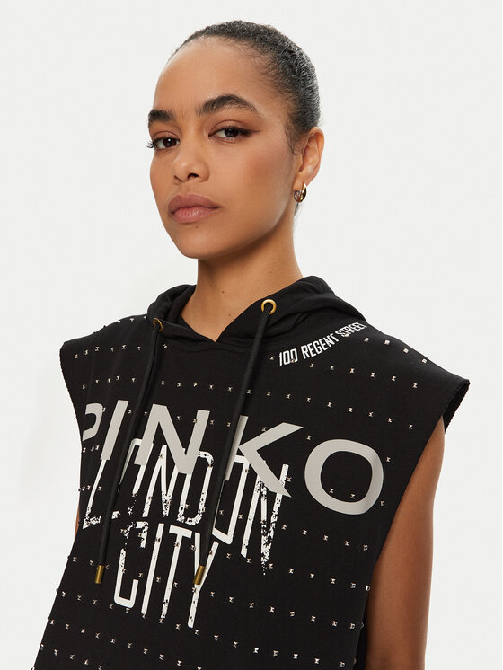 PINKO PINKO Bluza Maggiore 103055 A1LU Czarny Relaxed Fit
