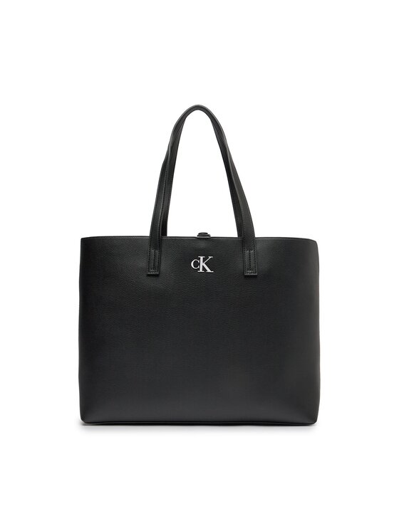 Фото - Інші сумки й аксесуари Calvin Klein Jeans Torebka Minimal Monogram Slim Tote34 K60K611501 Czarny 