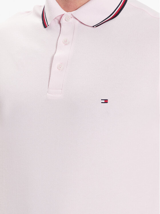 Tommy Hilfiger Tommy Hilfiger Polo marškinėliai 1985 MW0MW30750 Rožinė Slim Fit
