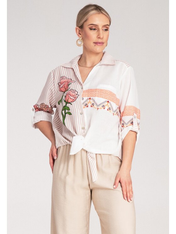 FIGL FIGL Camicia M1120 Beige Oversize