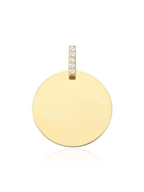 Fugart Fugart Naszyjnik Zawieszka złota pełne kółko FUG6-21-Z00406-2 Złoty