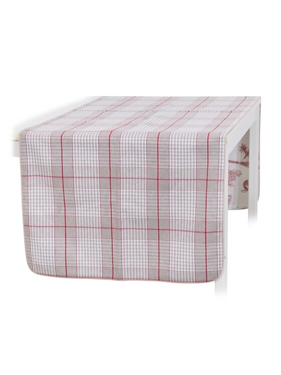 Roseberry Home Roseberry Home Bieżnik dwustronny Red Forest & Glen Check Czerwony
