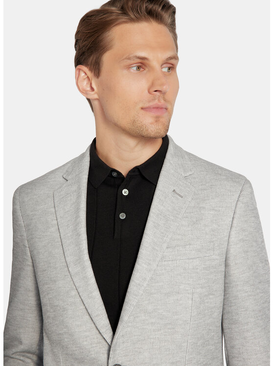 Pako Lorente Pako Lorente Marynarka P25WF-3X-004 Szary Slim Fit