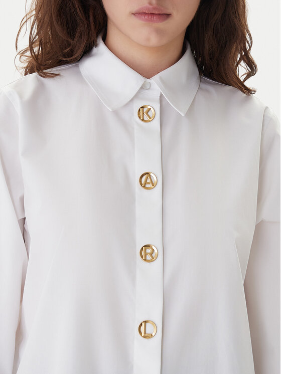 KARL LAGERFELD KARL LAGERFELD Camicia B1W11012 Bianco Regular Fit