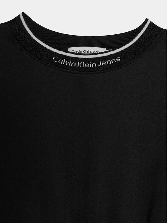 Calvin Klein Jeans Calvin Klein Jeans Sukienka codzienna Shine Logo IG0IG02318 Czarny Regular Fit