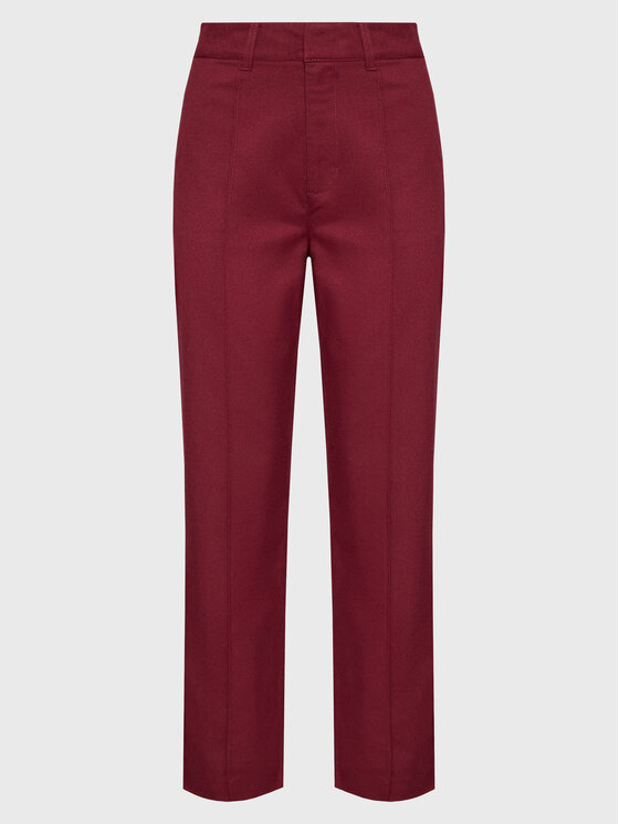 Brixton Pantaloni din material Retro 04293 Vișiniu Regular Fit