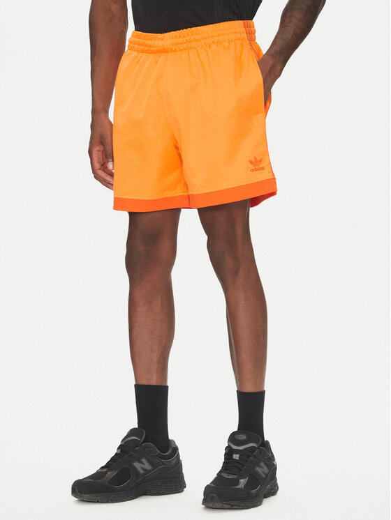 adidas Szorty sportowe Mock Eyelet JP1103 Pomarańczowy jasny Regular Fit