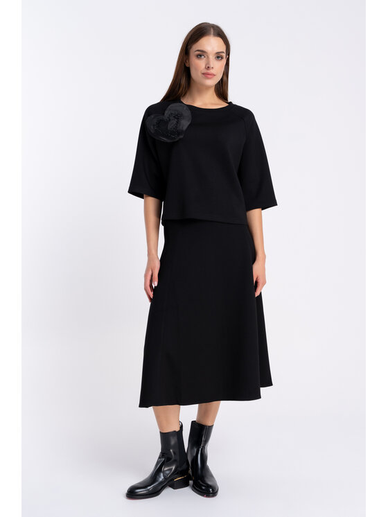 CLICK CLICK Halenka 10-6921 Černá Regular Fit