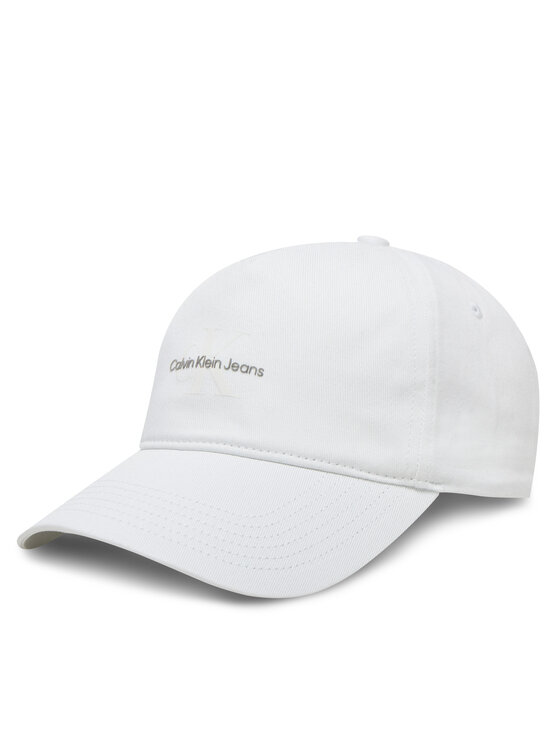 Calvin Klein Jeans Calvin Klein Jeans Kepurė su snapeliu Printed Monologo Cap LV04K5027G Balta