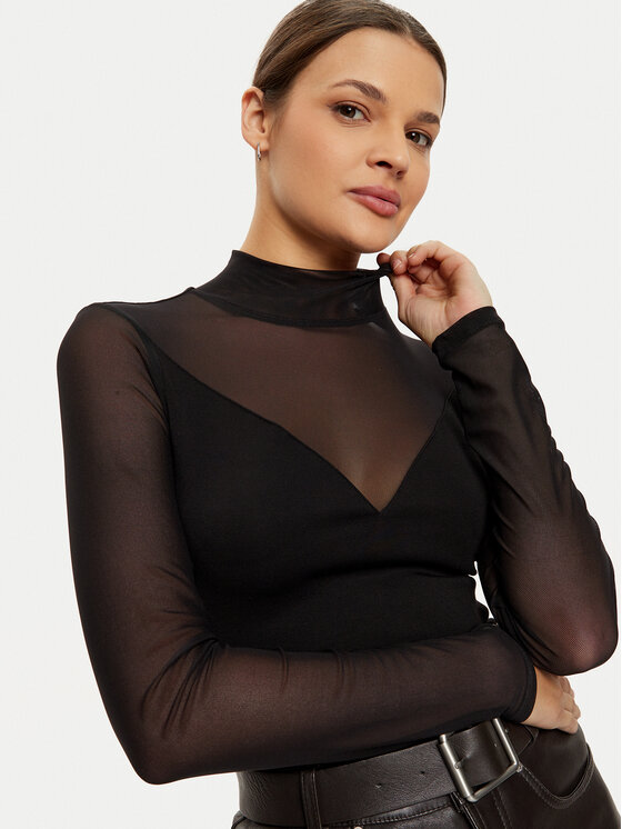 Morgan Morgan Blúzka 242-TIMARA Čierna Slim Fit
