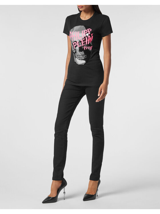 PHILIPP PLEIN PHILIPP PLEIN T-Shirt 681 Czarny Regular Fit
