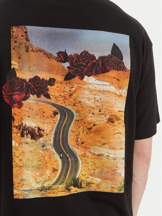 HUGO HUGO T-shirt Domans 50564642 Crna Oversize