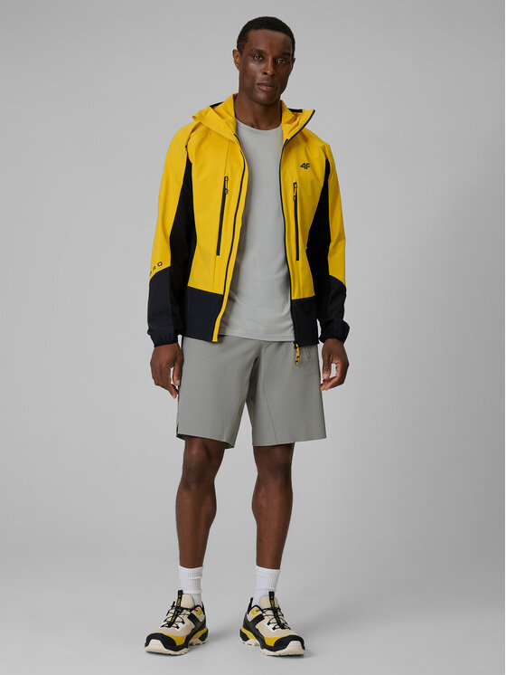 4F 4F Szorty sportowe TREKKING Szary Regular Fit