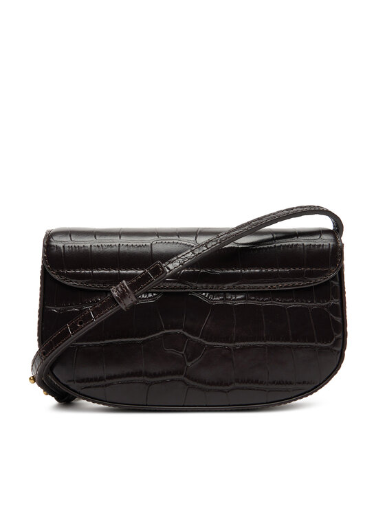 Tommy Hilfiger Tommy Hilfiger Torebka Party Le Mini Crossover Croc AW0AW18203 Brązowy