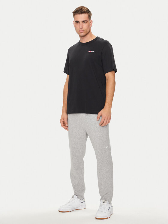 Reebok Reebok Tricou Ri Logo Mash Up Tee 100076372 Negru Regular Fit