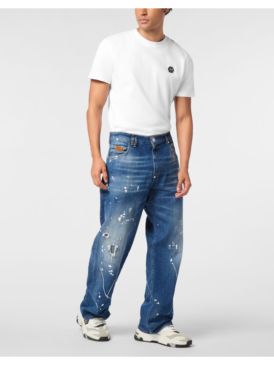 PHILIPP PLEIN PHILIPP PLEIN Jeansy 26875 Niebieski Loose Fit