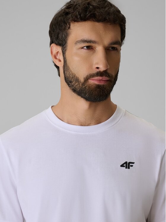 4F 4F T-Shirt NOS Biały Regular Fit