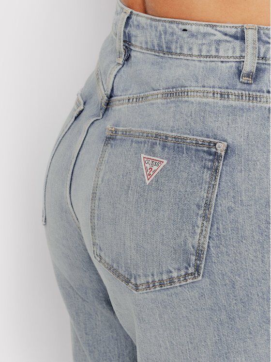 Guess Guess Blugi W2YA21 D4NH6 Albastru Mom Fit