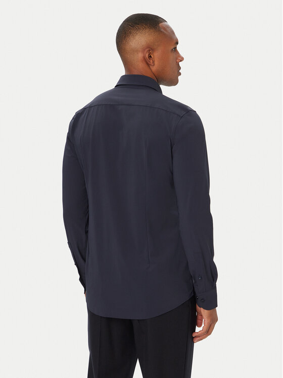 BOSS BOSS Marškiniai P-Hank 50555747 Tamsiai mėlyna Slim Fit