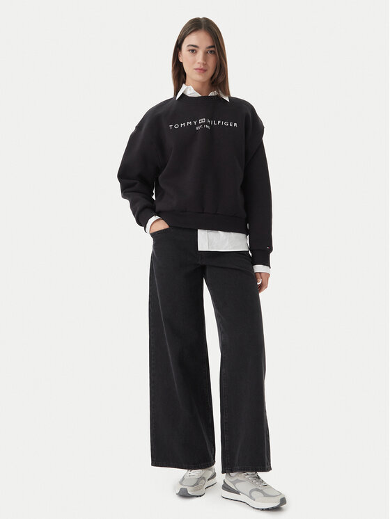 Tommy Hilfiger Tommy Hilfiger Hanorac WW0WW47831 Negru Regular Fit