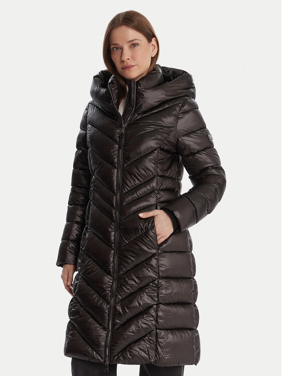 DKNY DKNY Télikabát DLEMPW58 Fekete Slim Fit