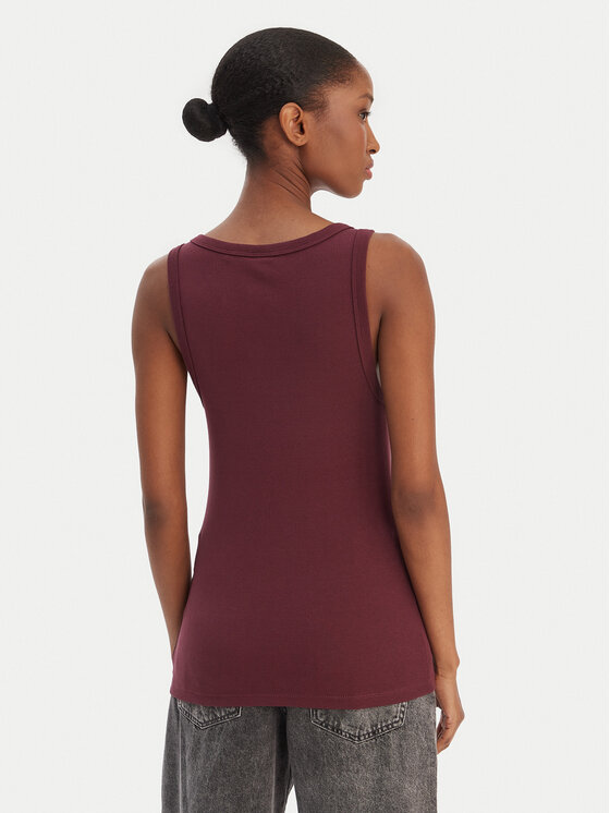 HUGO HUGO Top Datamia 50514489 Bordová Slim Fit