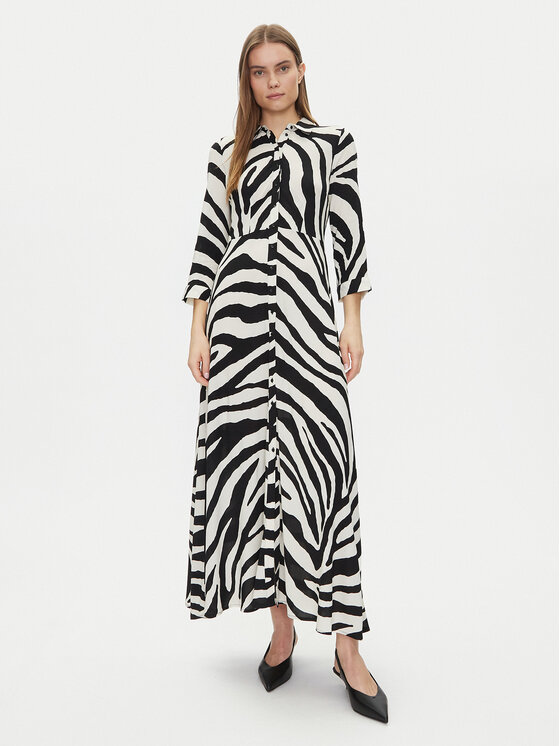 YAS YAS Φόρεμα πουκάμισο Savanna 26022663 Μπεζ Loose Fit