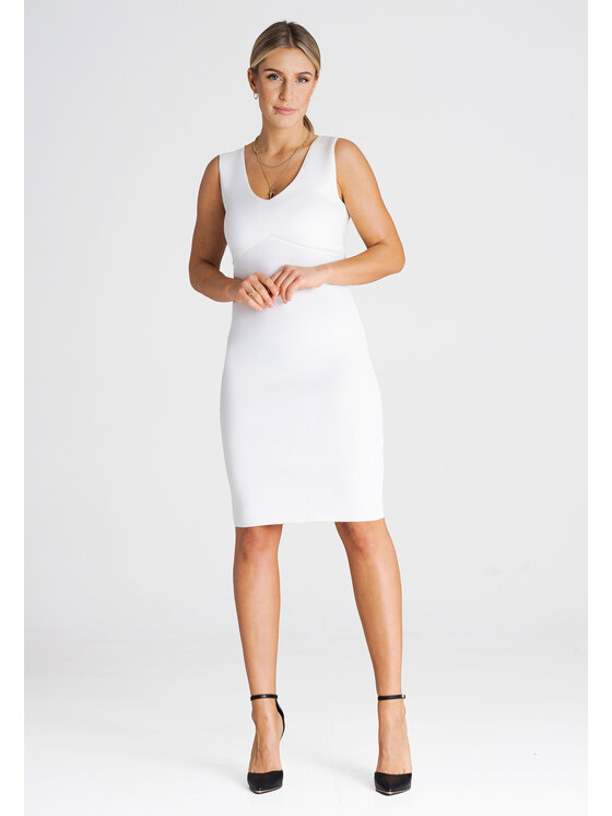 FIGL FIGLFIGL Vestito M978 Bianco Regular Fit