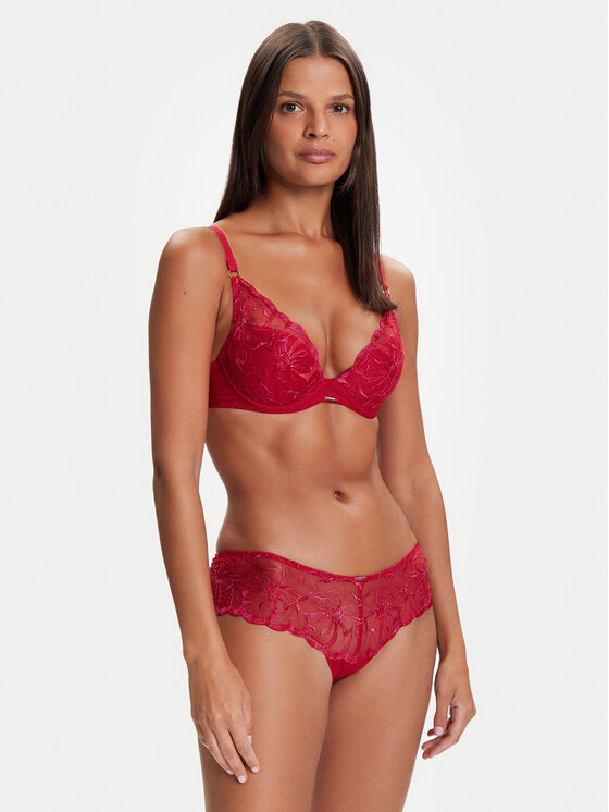Chantelle Chantelle Nedrček s kostjo Fleurs C12M20 Rdeča