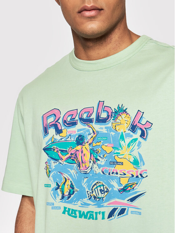 T-shirt Classics Destination H54353 Verde Loose