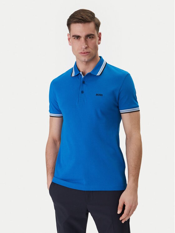 BOSS Tricou polo Paddy 50469055 Albastru Regular Fit