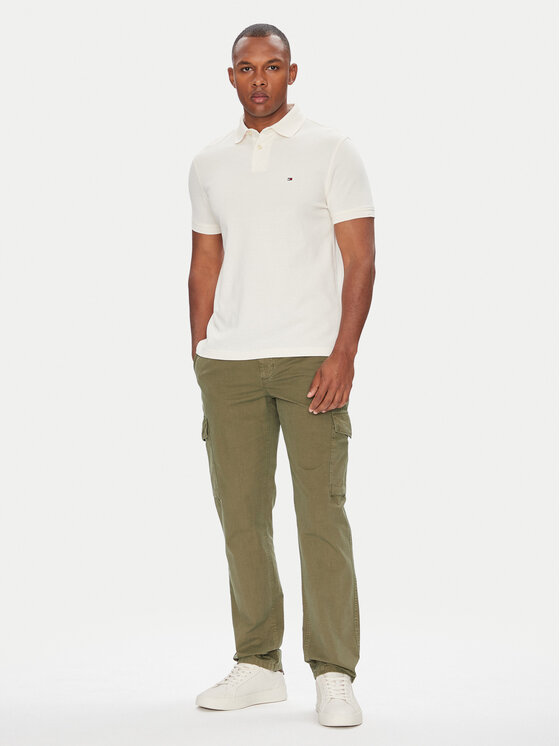 Tommy Hilfiger Tommy Hilfiger Spodnie materiałowe Denton MW0MW39695 Zielony Straight Fit