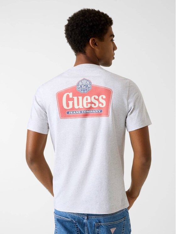 Guess Jeans Guess Jeans T-Shirt 180291 Šedá Classic Fit