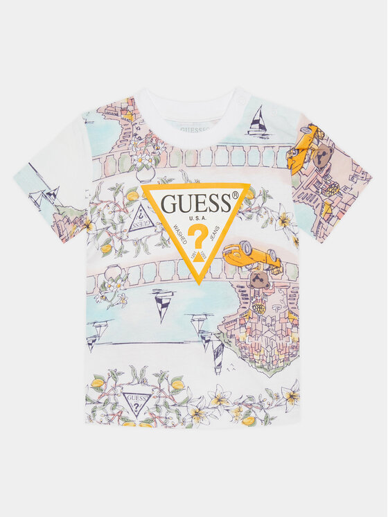 Guess Tricou N4GI23 K8HM3 Colorat Regular Fit
