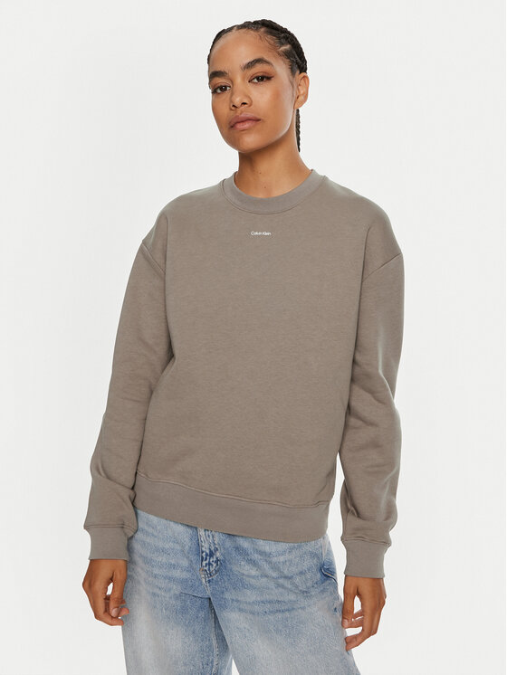 Calvin Klein Mikina Nano Logo K20K208329 Béžová Regular Fit