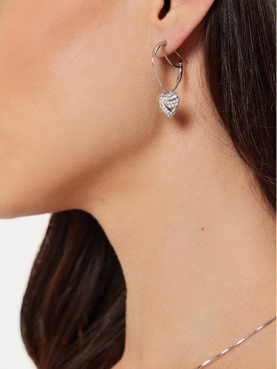 Guess Guess Kõrvarõngad JUBE04 505JW Hõbedane