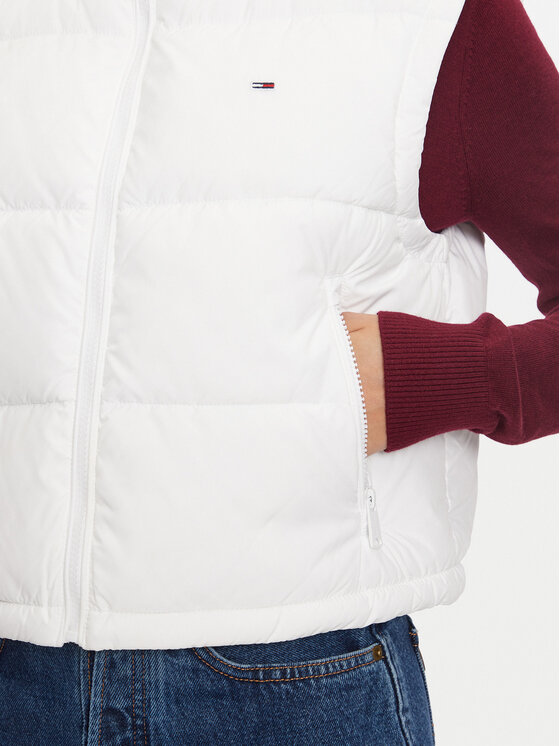 Tommy Jeans Tommy Jeans Αμάνικο Μπουφάν Essential DW0DW19696 Λευκό Regular Fit