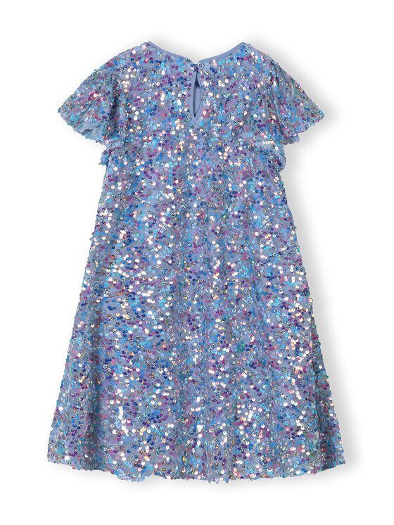 minoti minoti Sukienka elegancka 30DRESS171 Niebieski Regular Fit