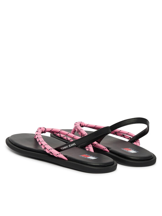 Tommy Jeans Tommy Jeans Sandali Tjw Casual Rope Sandal EN0EN02951 Rosa