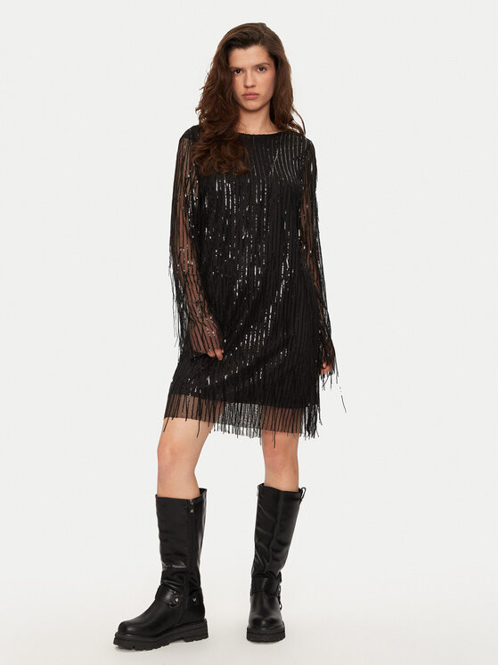 Noisy May Noisy May Cocktail obleka Starlet 27031991 Črna Loose Fit