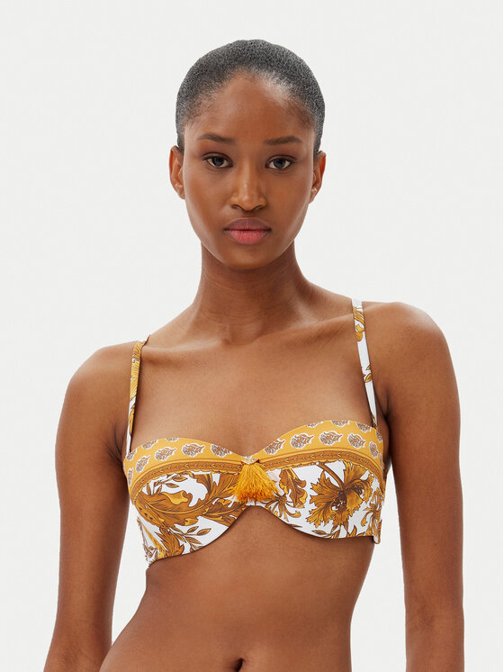 Selmark Selmark Góra od bikini BM216 Żółty