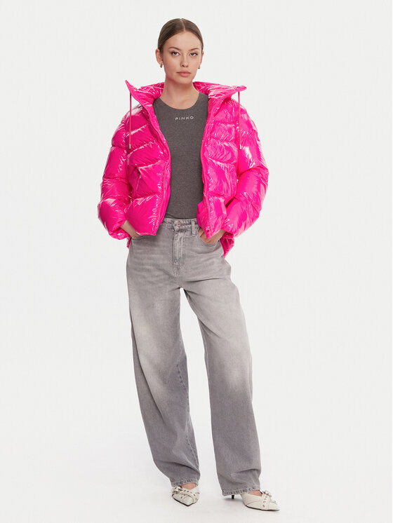 PINKO PINKO Zimní bunda Eleodoro 101597 A2P7 Růžová Regular Fit