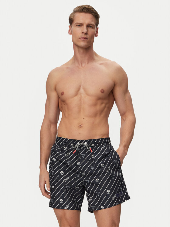 Guess Guess Úszónadrág M6GZ20 W2170 Sötétkék Regular Fit