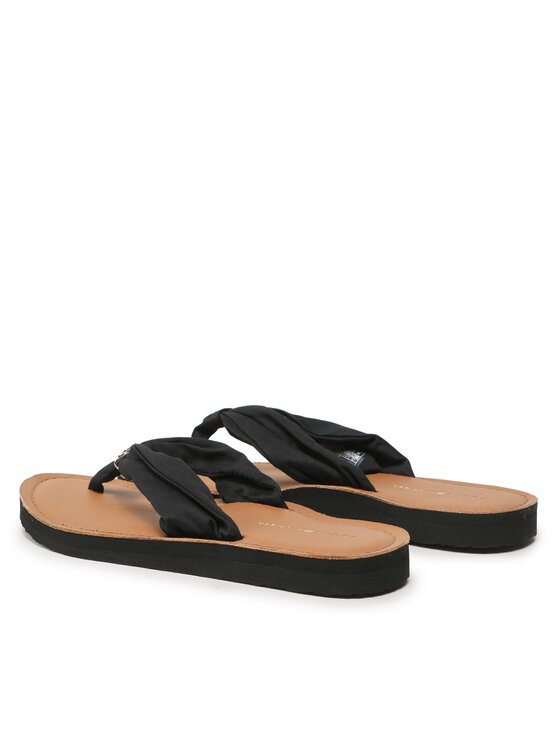 Tommy Hilfiger Tommy Hilfiger Žabky Th Elevated Beach Sandal FW0FW06985 Čierna