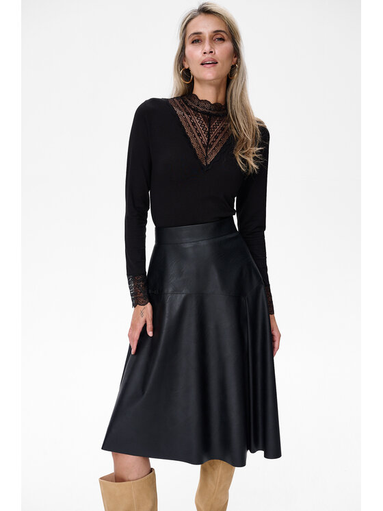 blue shadow blue shadow Bluzka Oyana Czarny Regular Fit