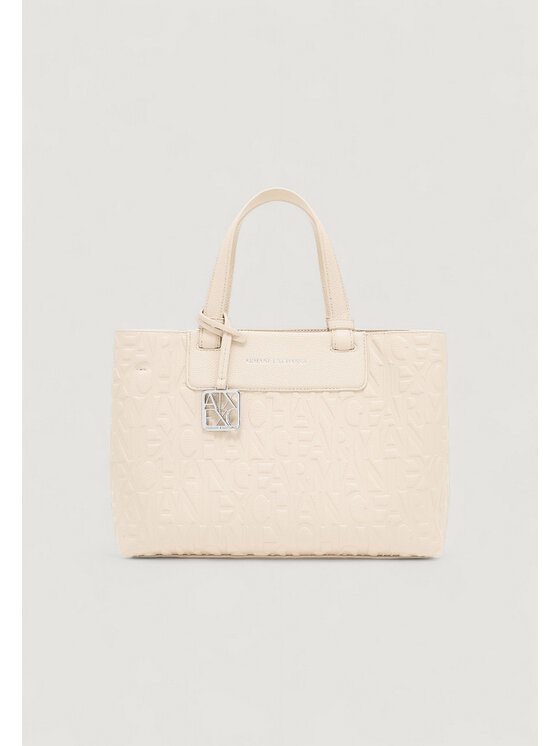Armani Exchange Armani Exchange Borsa SHOPPING BAG Beige