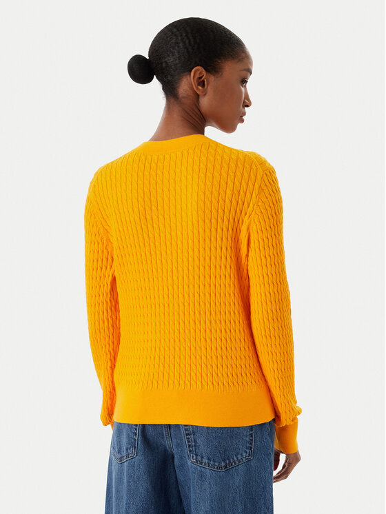 Tommy Hilfiger Tommy Hilfiger Megztinis Fine WW0WW44993 Oranžinė Regular Fit