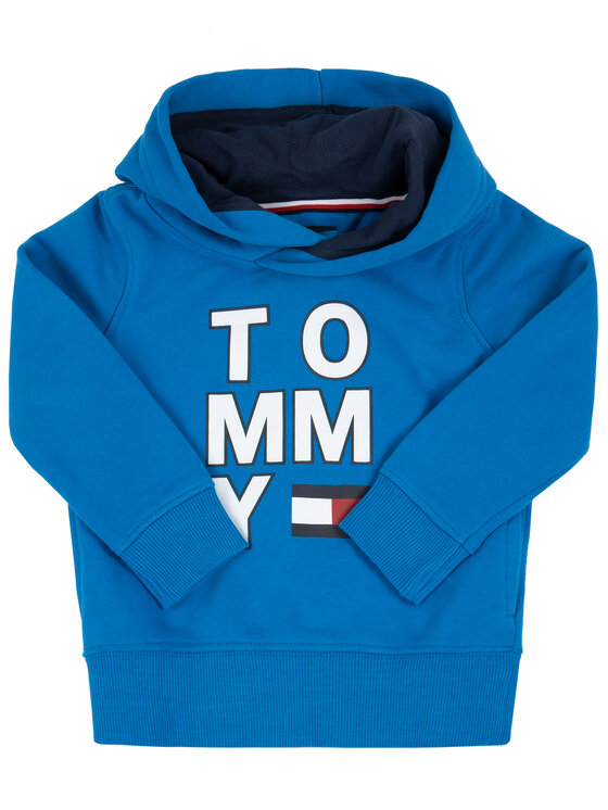 Tommy Hilfiger Tommy Hilfiger Mikina Multi Graphic KB0KB05479 M Modrá Regular Fit