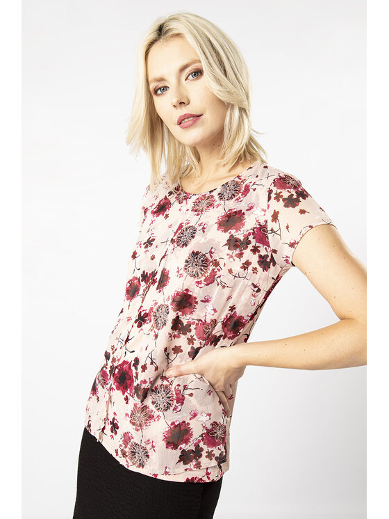 QUIOSQUE QUIOSQUE Halenka DUAL BLOUSE Růžová Regular Fit
